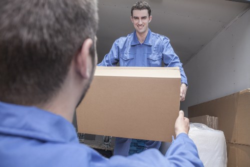 Loading a removal van for a local Hampstead house move