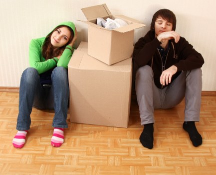 Moving day preparation with boxes and essentials for house removals in Hampstead