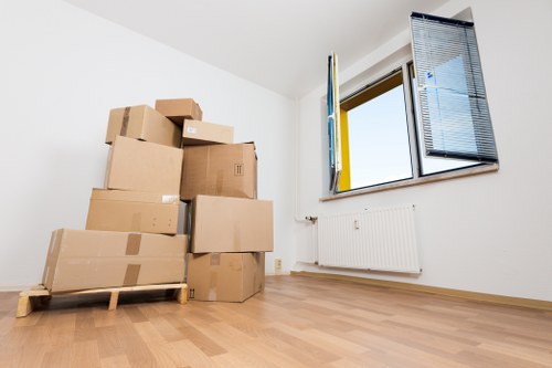 Commercial moving team planning an office relocation in Hampstead