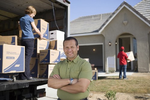 Professional packing materials used for fragile items during a Hampstead move