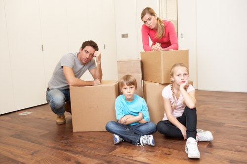 Careful loading of household furniture by Hampstead removal specialists