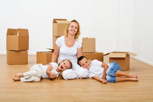 Hampstead removal company staff handling fragile items with care