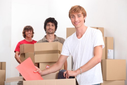 Packing furniture into a removal truck for a Hampstead move